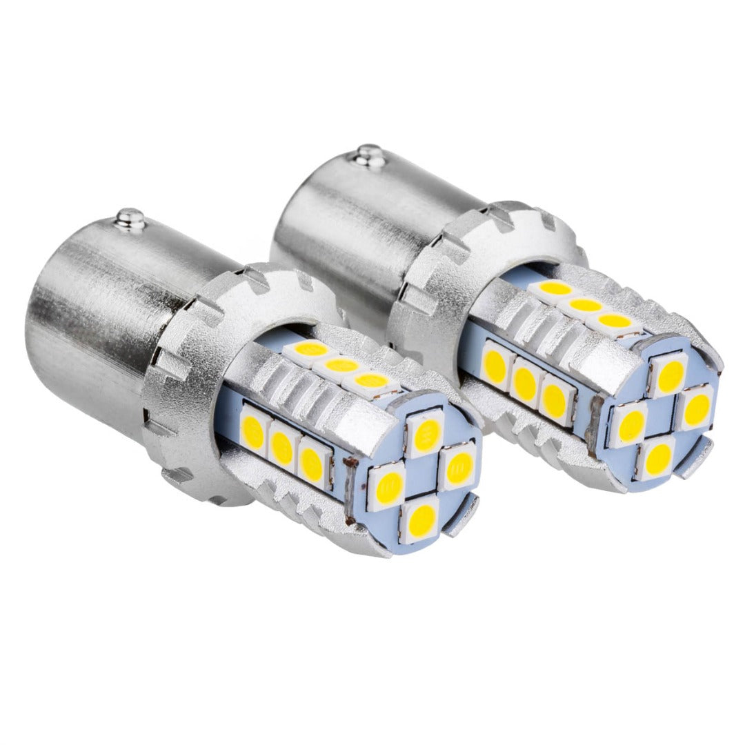 CANBUS - WIT - BA15S - LED - 16SMD - 1156 - 12/24V - 2 stuks