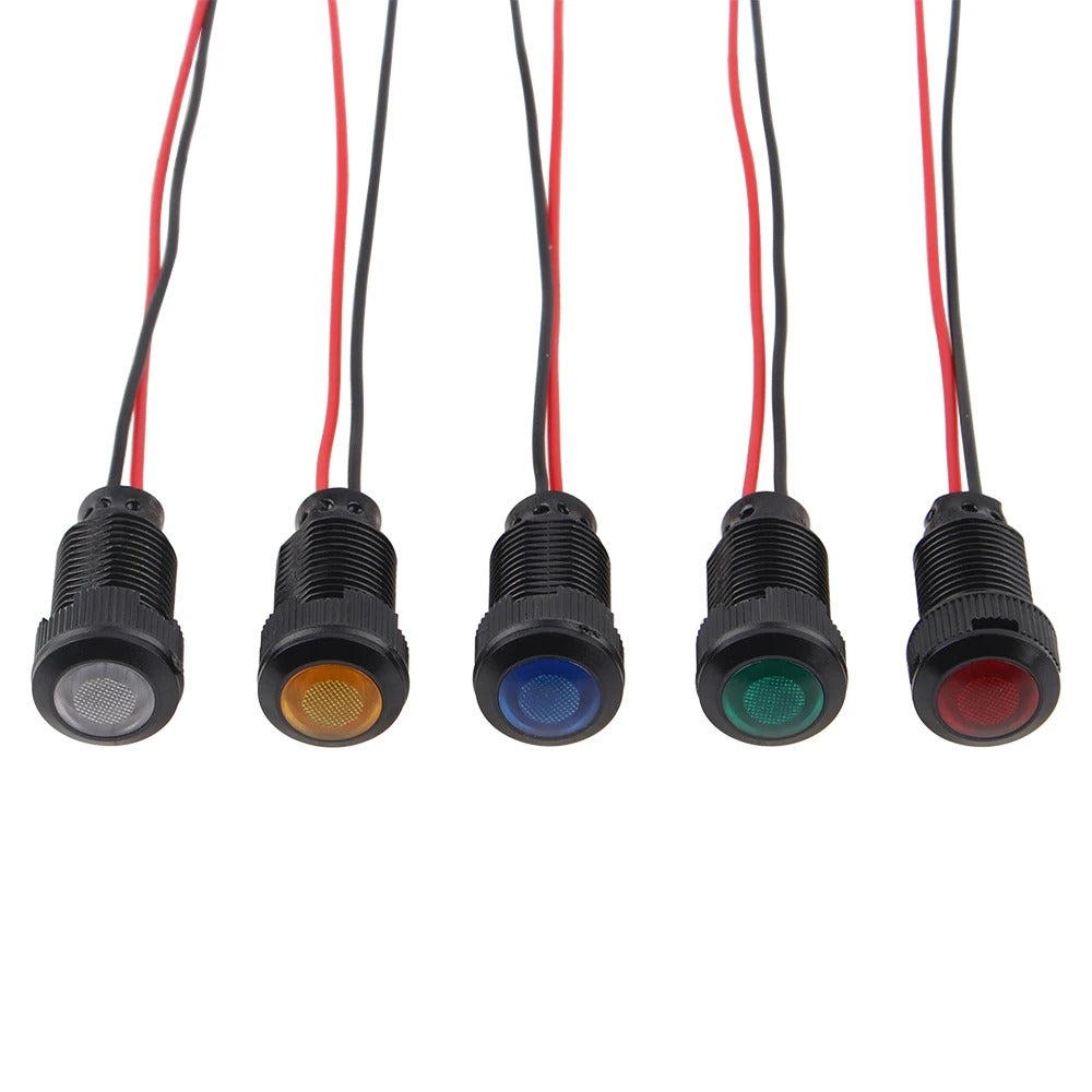 Mini LED indicatielampje - Blauw - 12mm - 12/24V