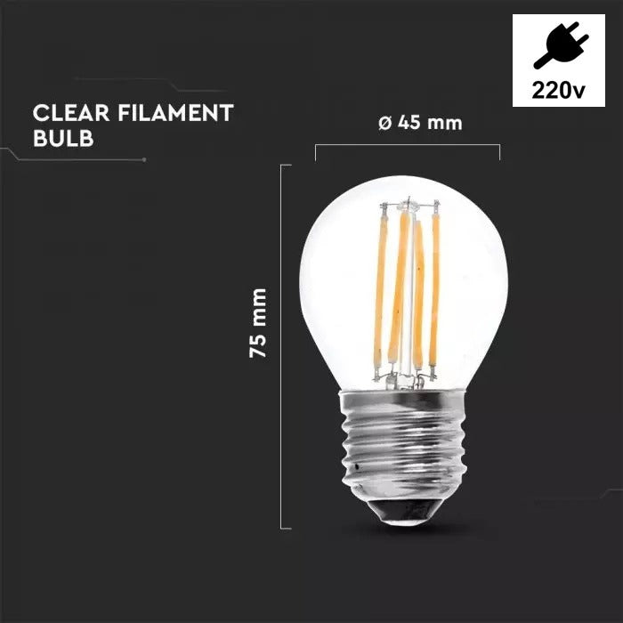 Dimbare prikkabel - 5 meter - LED lichtsnoer - 10 lampen - IP54 - 220 Volt