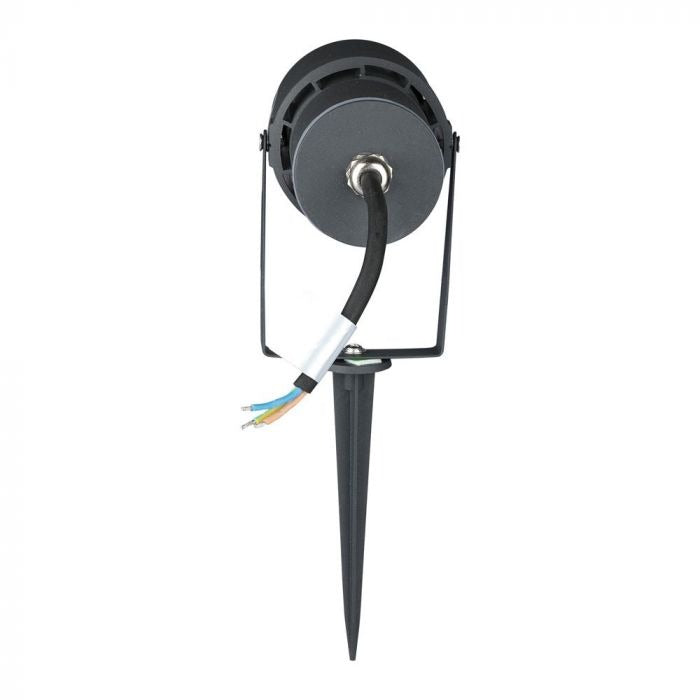 220 Volt - Tuinlamp - Warm wit - 12 Watt - Grijze behuizing - Grond spot