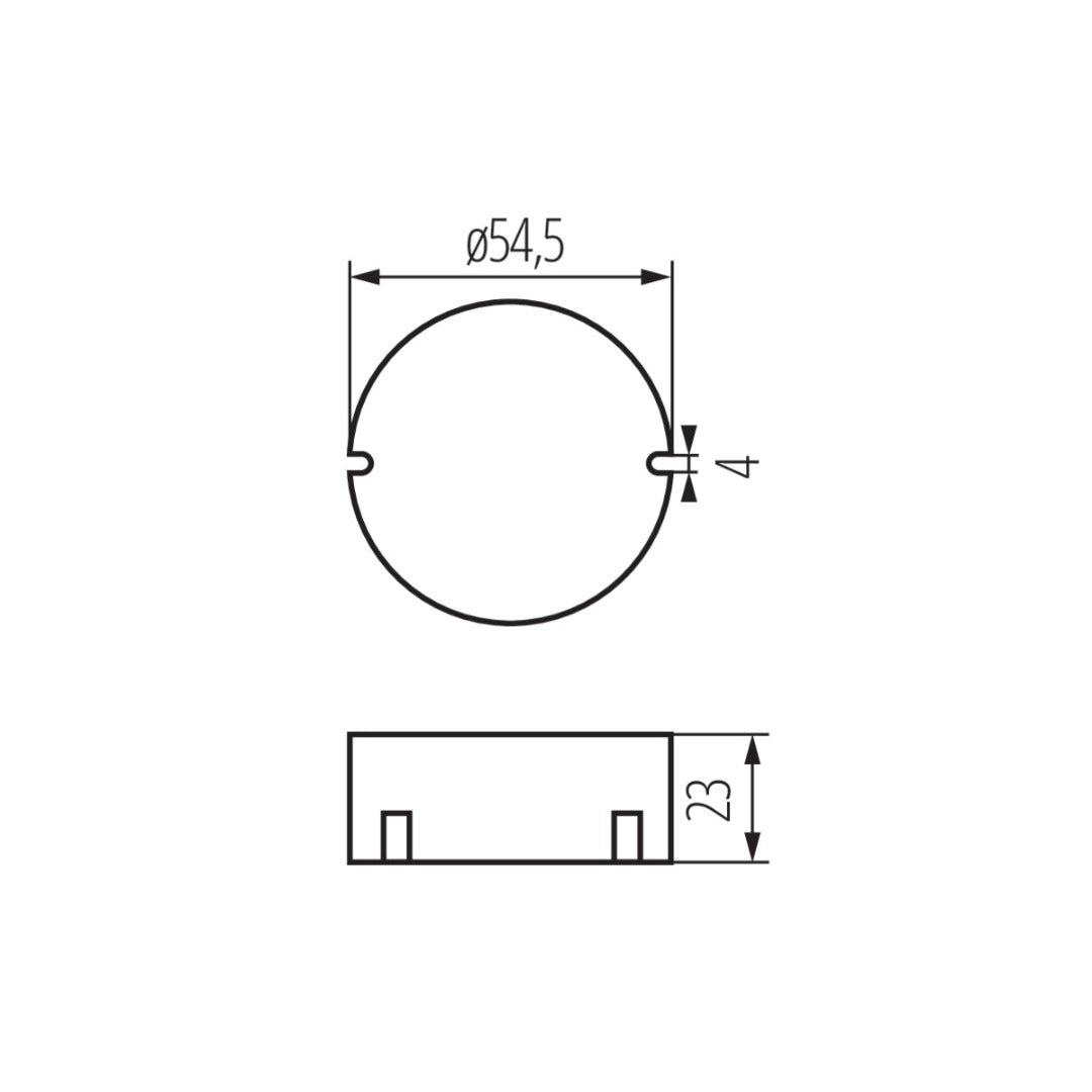 Inbouw voeding - 12 Volt - 0.85A - 10 Watt