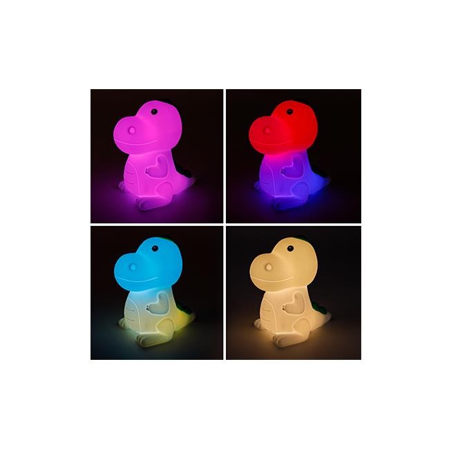 Nachtlampje - Dinosaurus - RGB en Warm wit
