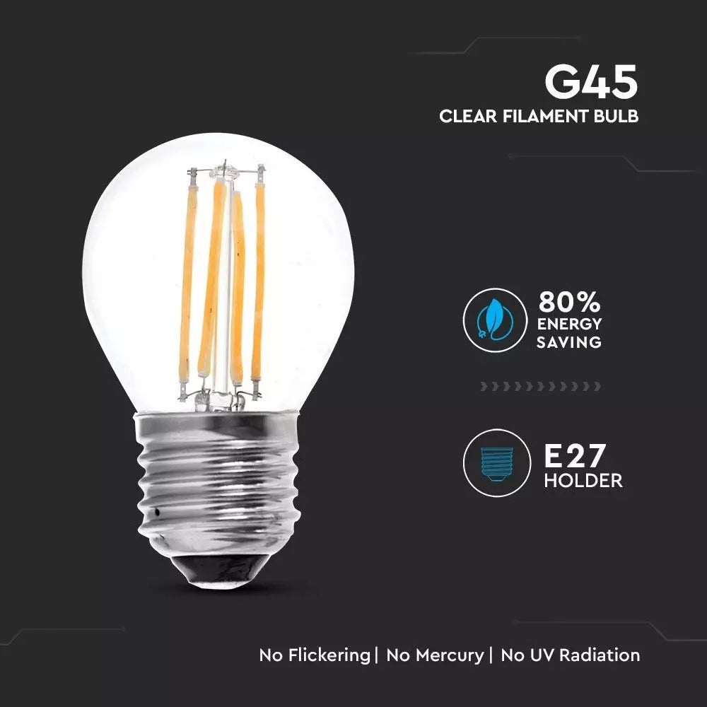 LED filament lamp - E27 - 4 Watt - warm wit - 400 lumen - G45