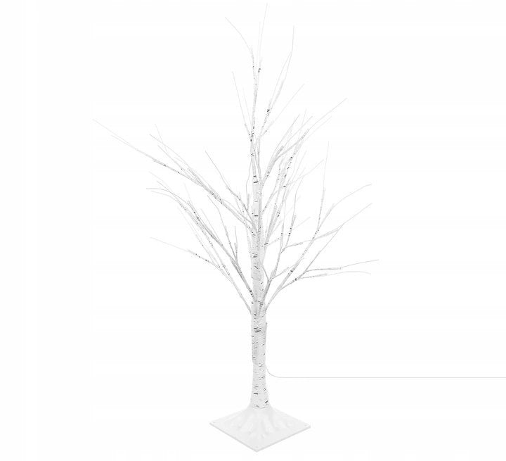 Kerstboom met LED - 180cm - 96 LEDs - Warm wit - Wit