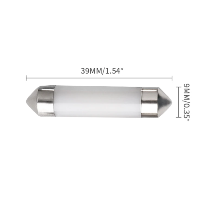 Dome - 39mm LED - 24V - Warm wit - Per stuk