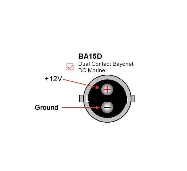 DC Marine LED - BA15D - 13 SMD - Warm wit - 12 en 24 Volt