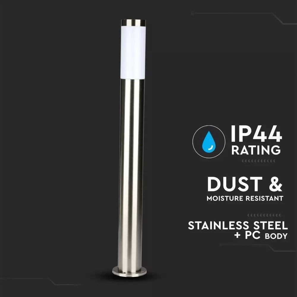 LED buitenlamp - 80cm - RVS pilaar - BOLLARD E27