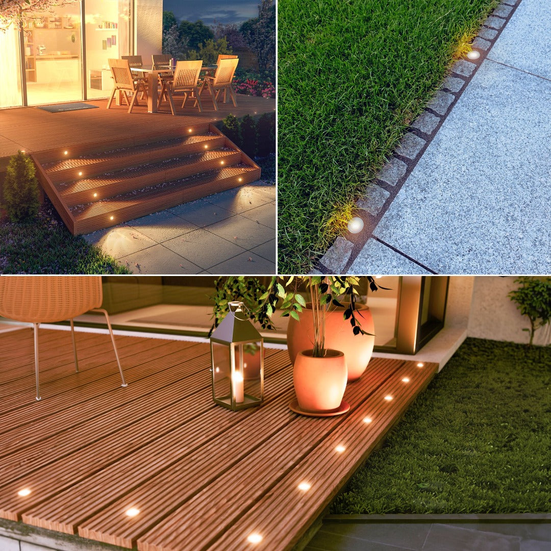 LED inbouw terrasverlichting - 35mm - 0.6 Watt - 2800K - RVS