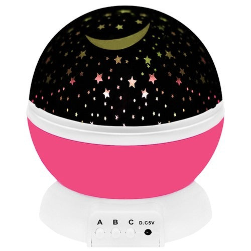 LED nachtlamp - Met projector - Roze