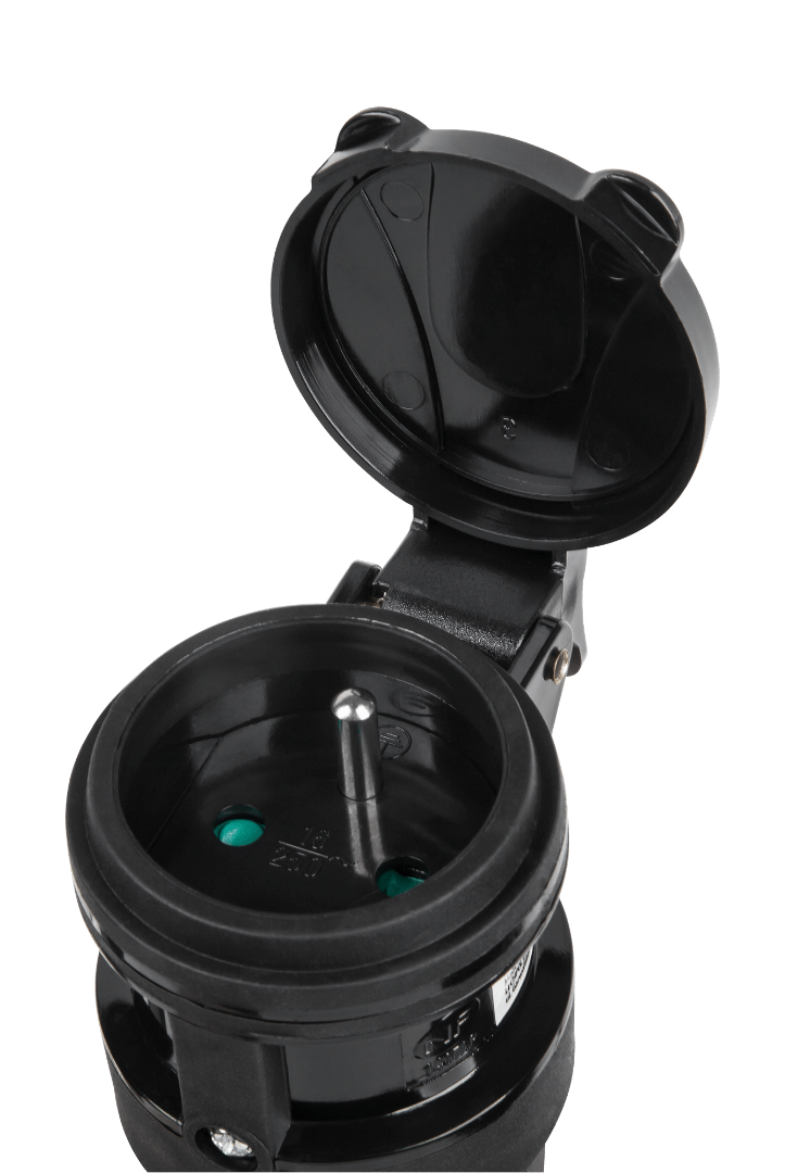 Stekker rubber waterdicht - Penaarde - 230V