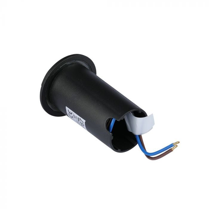 Grondspot 2 kanten - zwarte uitvoering - 12 Volt tuin verlichting - koud wit - IP67
