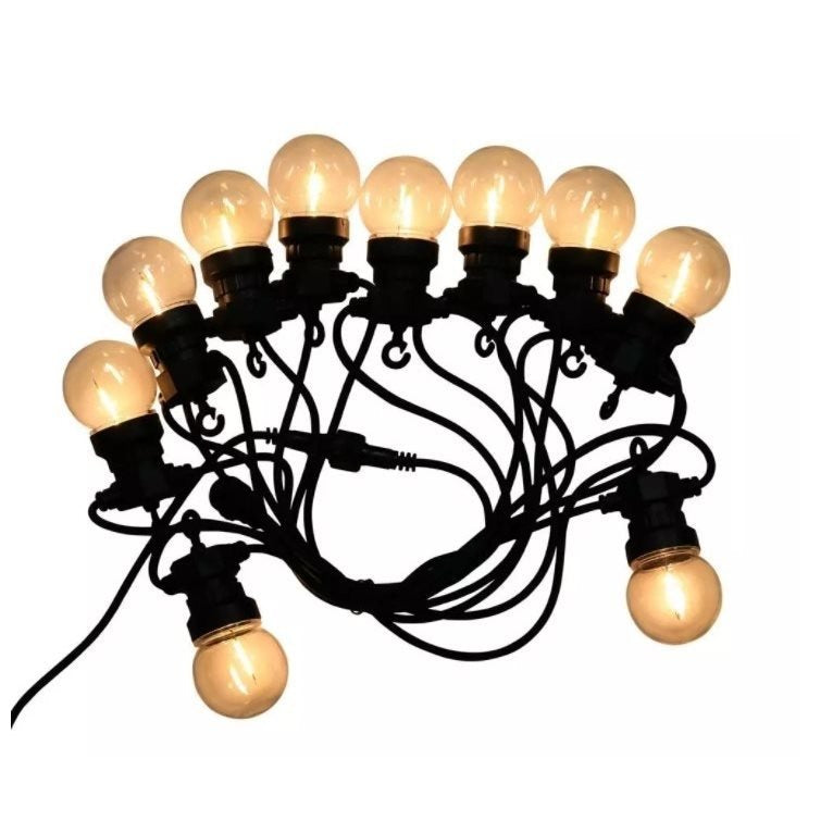 Led party lichtsnoer - 5 meter - 10 filament lampen - 24V