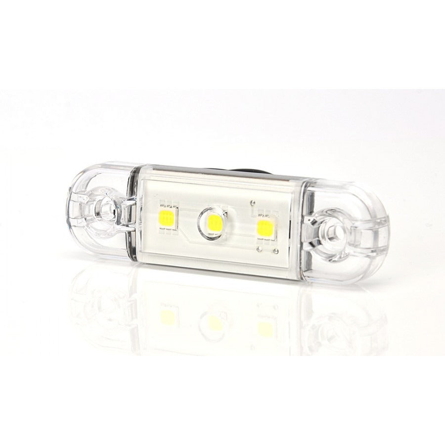 Zijmarkeringslamp - Wit - 12 / 24V - Waterproof - E20