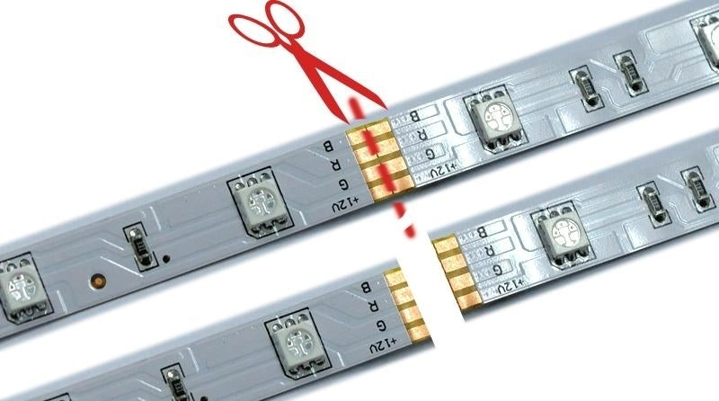 LED strip vervangende connector cable 10cm RGB