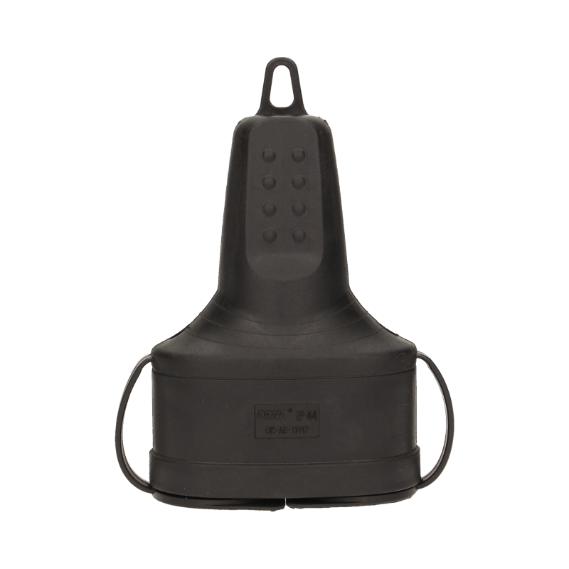 DUO Stekker rubber - Met penaarde - Waterdicht - 230V