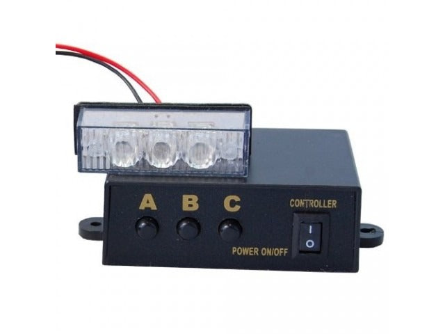 ORANJE 6 X 3 LED Flash zwaailicht 12V - flitser