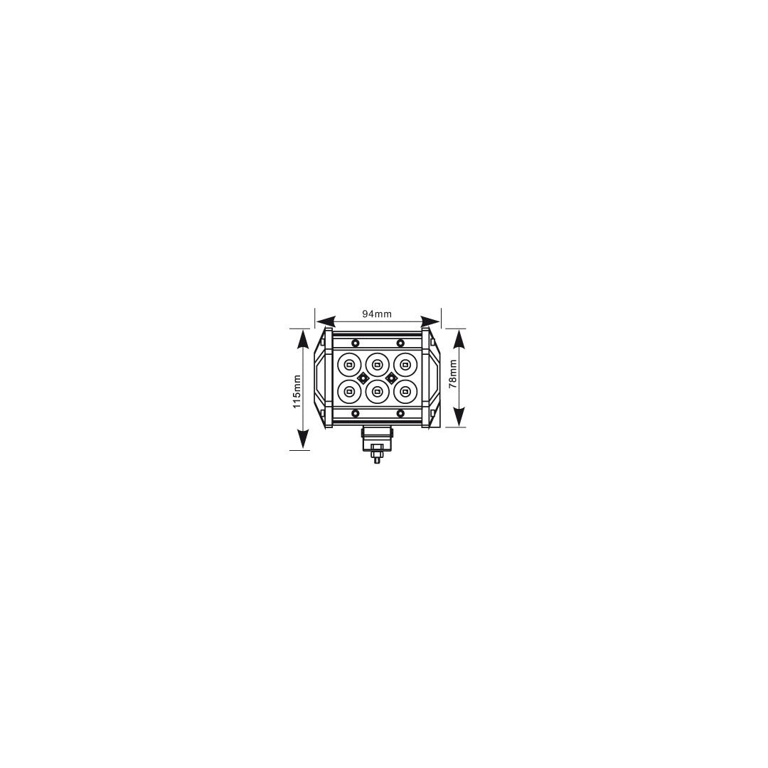 LED bar - 18W - Camouflagekleur - 9.4cm