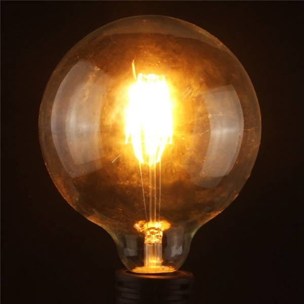 Retro Filament LED-lamp Bol Large E27 G125 4W 320Lm 2000K Vintage Amber