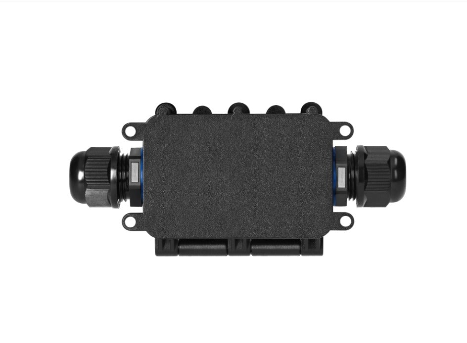 Opbouw Lasdoos IP68 – Rechthoekig – 2x M20 wartel – Waterdicht – Slagvast