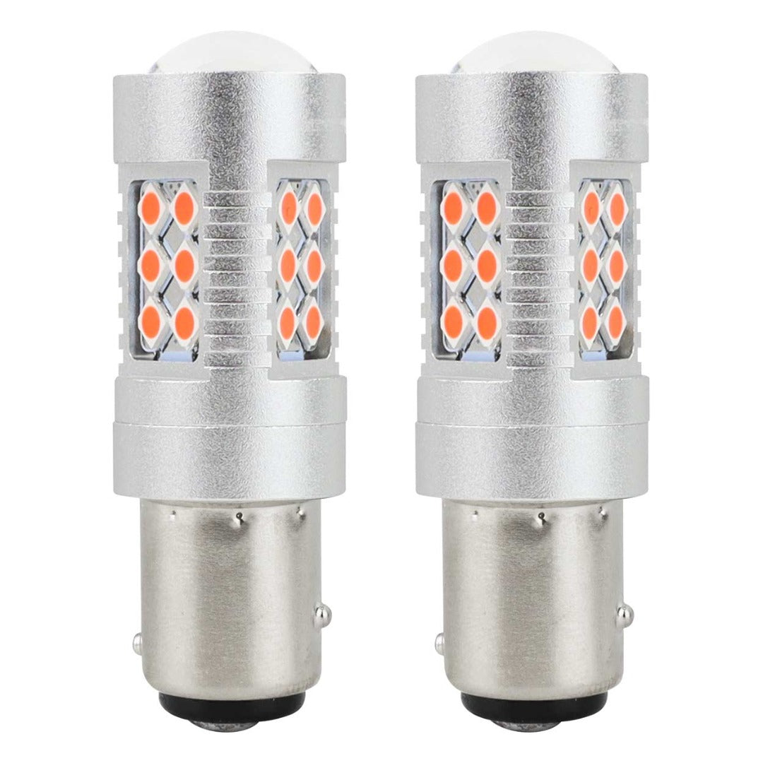 ROOD - BAY15D - CANBUS - LED - 24SMD - 3030 - 12 / 24V