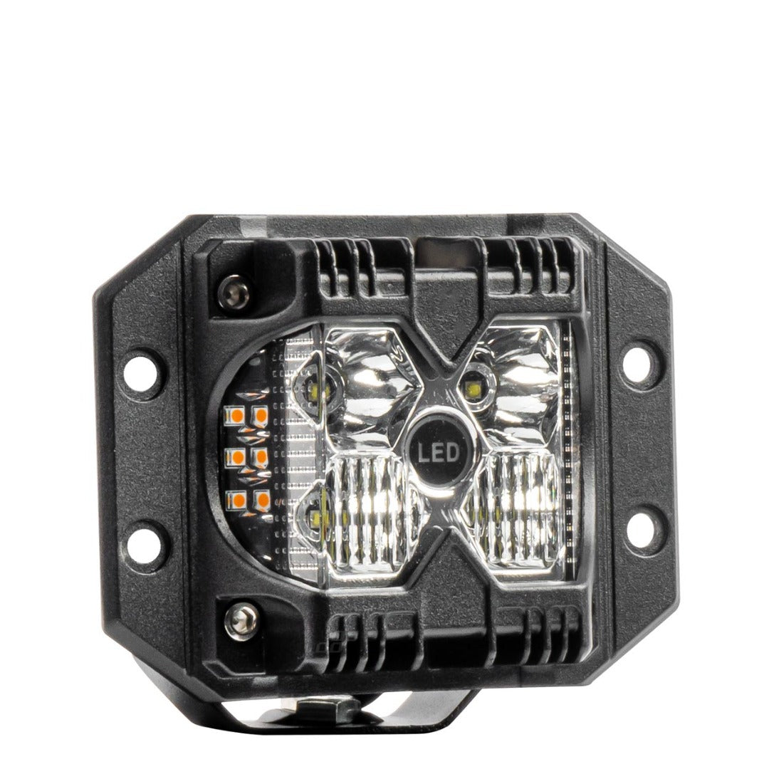 LED werklamp - R10 - Wit + oranje - 60W - 6000 Lumen