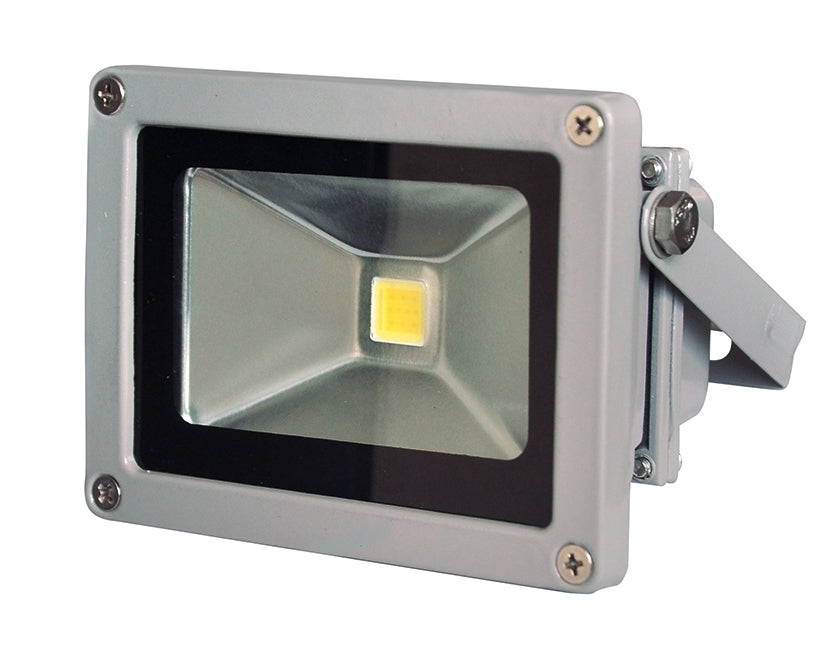 10W LED Schijnwerper Koud Wit IP66 - Grijs