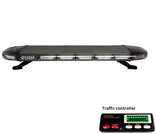 100cm LED zwaailamp - ORANJE lichtbalk - met traffic controller