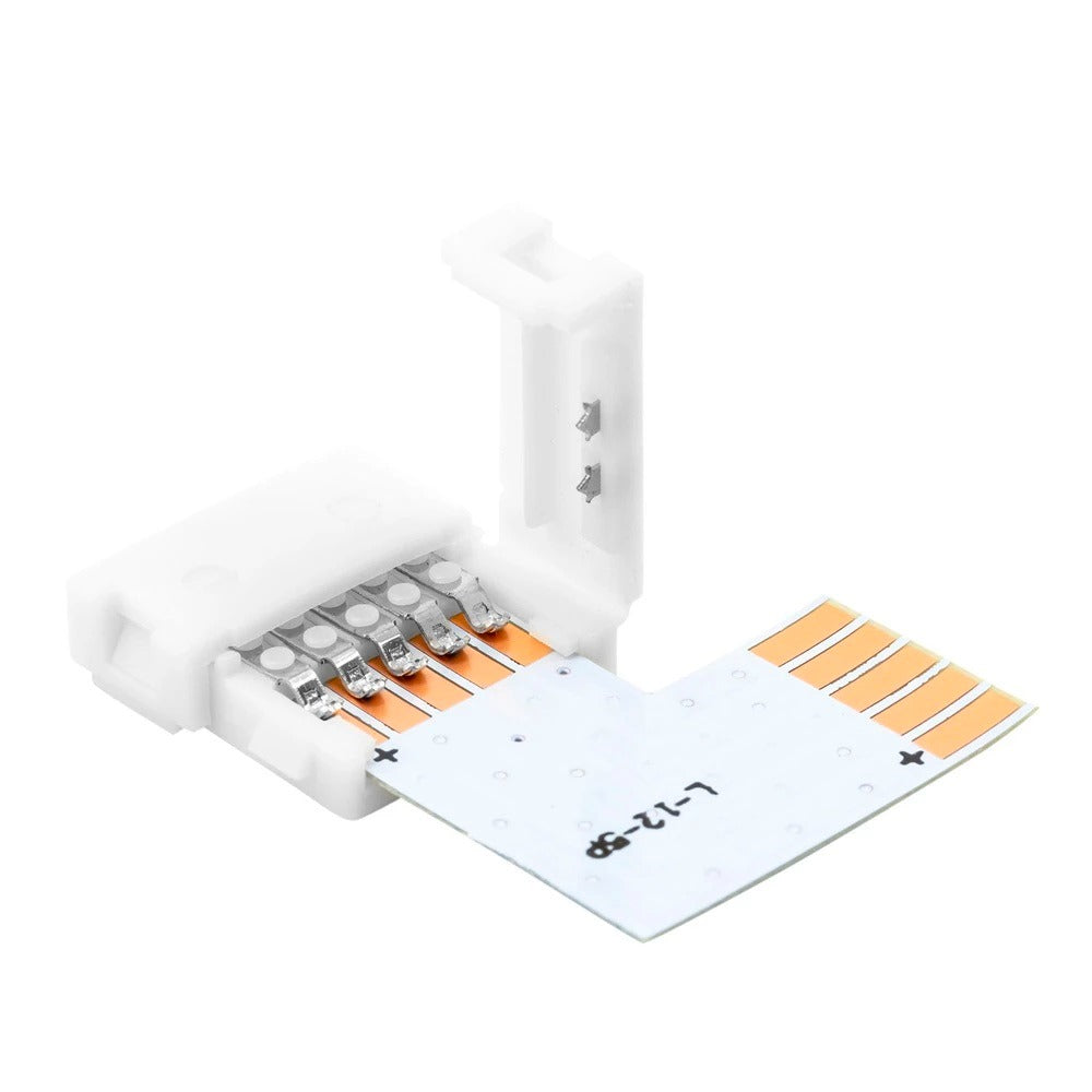 L connector - 12mm PCB - 5 pin - RGBW