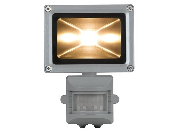 10W LED / PIR schijnwerper Warm Wit
