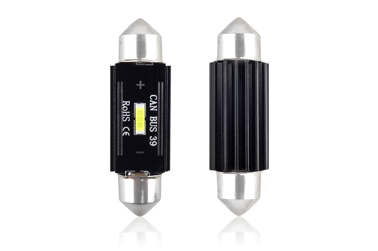 Dome - 39MM LED - CANBUS - 1860 - 1 SMD - extra fel - 12/24V - 2 stuks