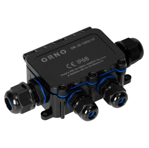 Opbouw Lasdoos IP68 T-Type (2x M20 + 2x M16) – Waterdicht - Slagvast