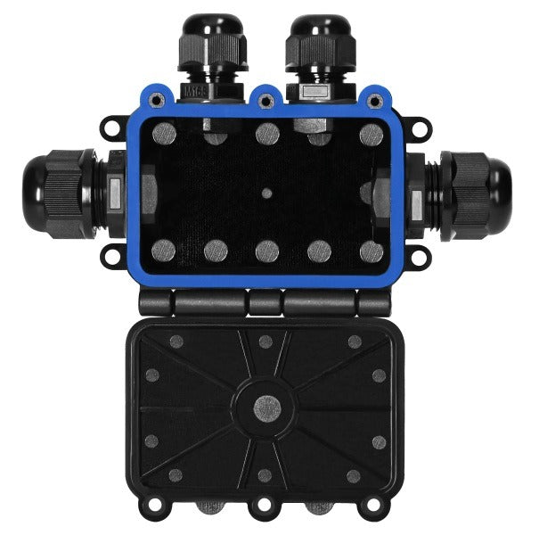 Opbouw Lasdoos IP68 T-Type (2x M20 + 2x M16) – Waterdicht - Slagvast