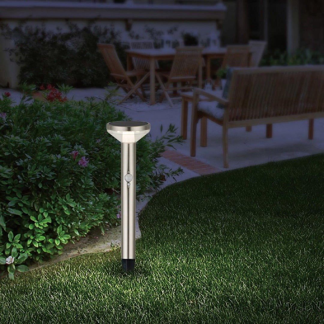 Solar LED grondspot - 1.7 Watt - Neutraal wit - Met bewegingssensor