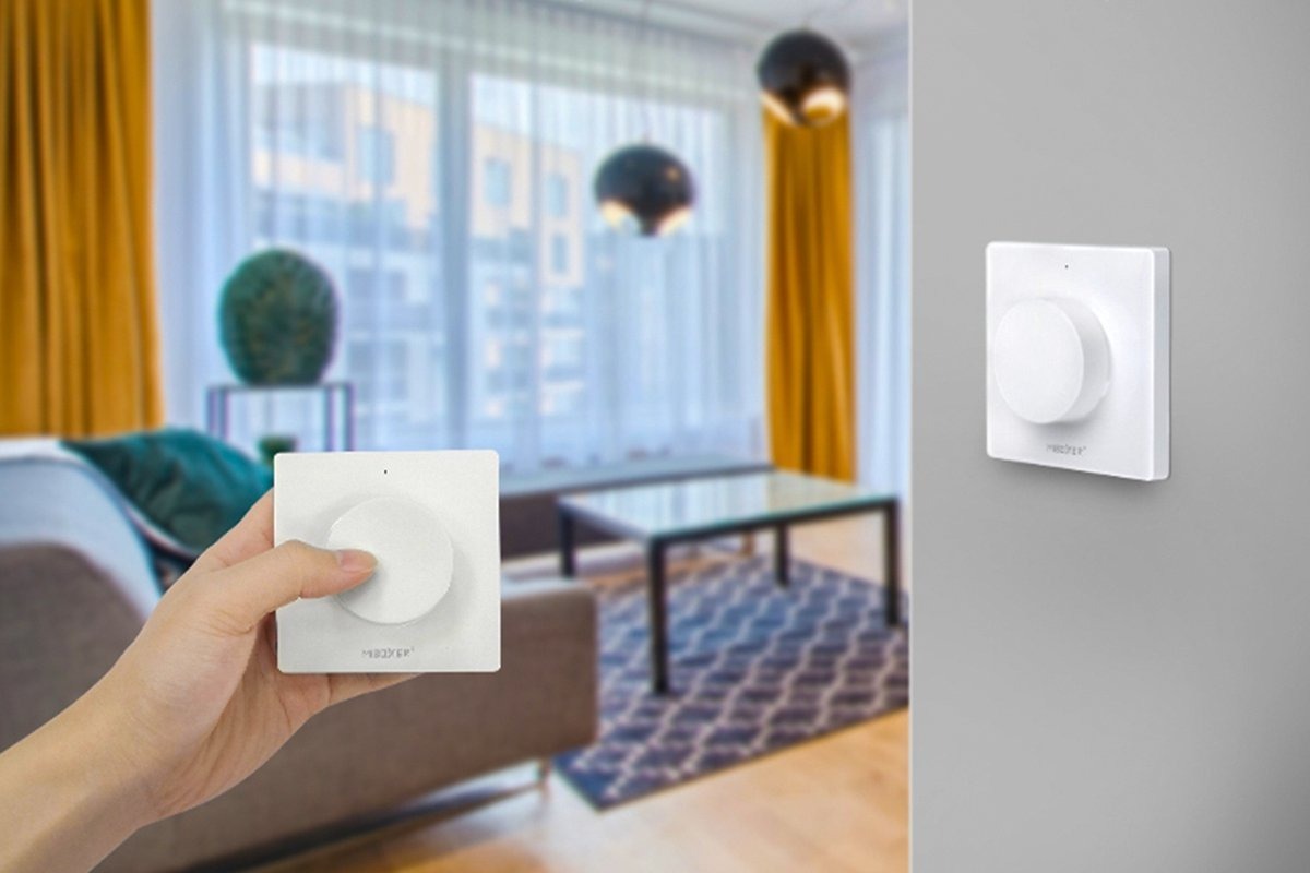 Draadloze wand dimmer - Mi-Boxer - Wit