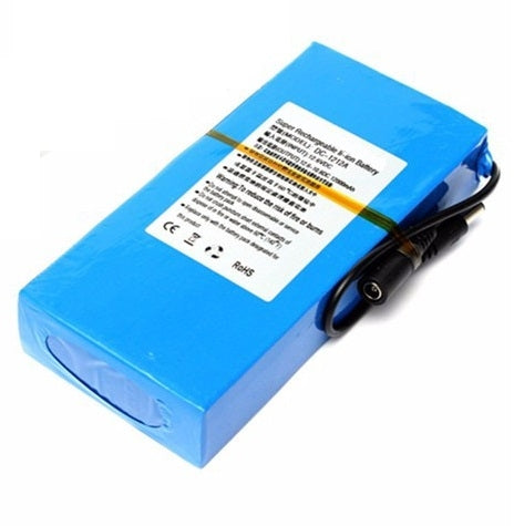 LED strip powerbank 12v 12A accu + lader - Blauw