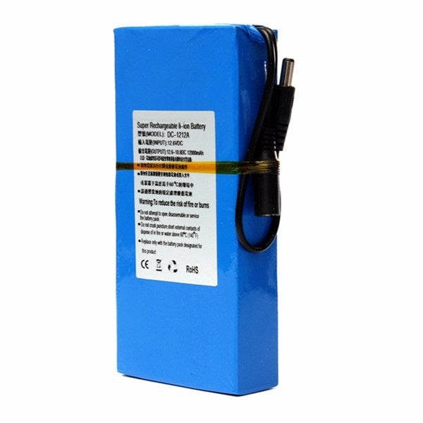 LED strip powerbank 12v 12A accu + lader - Blauw