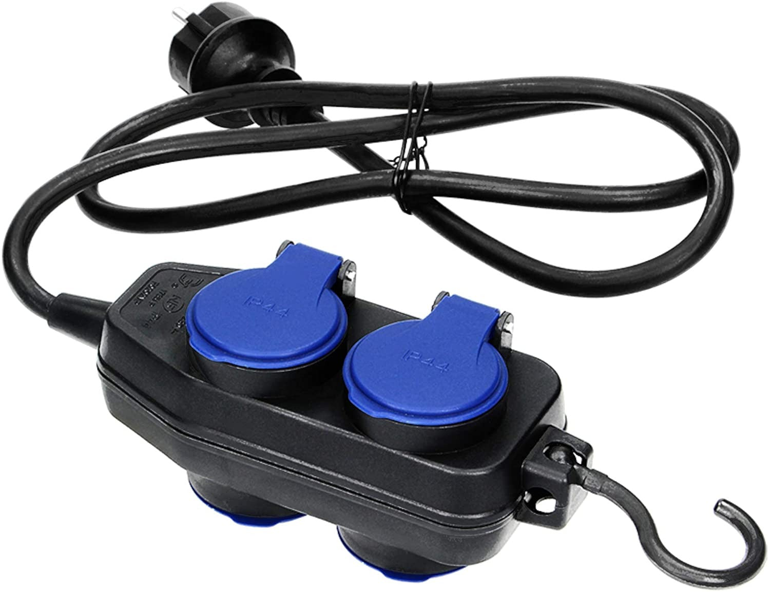 Waterdichte verlengsnoer - 4 voudigÂ  - 5 meter