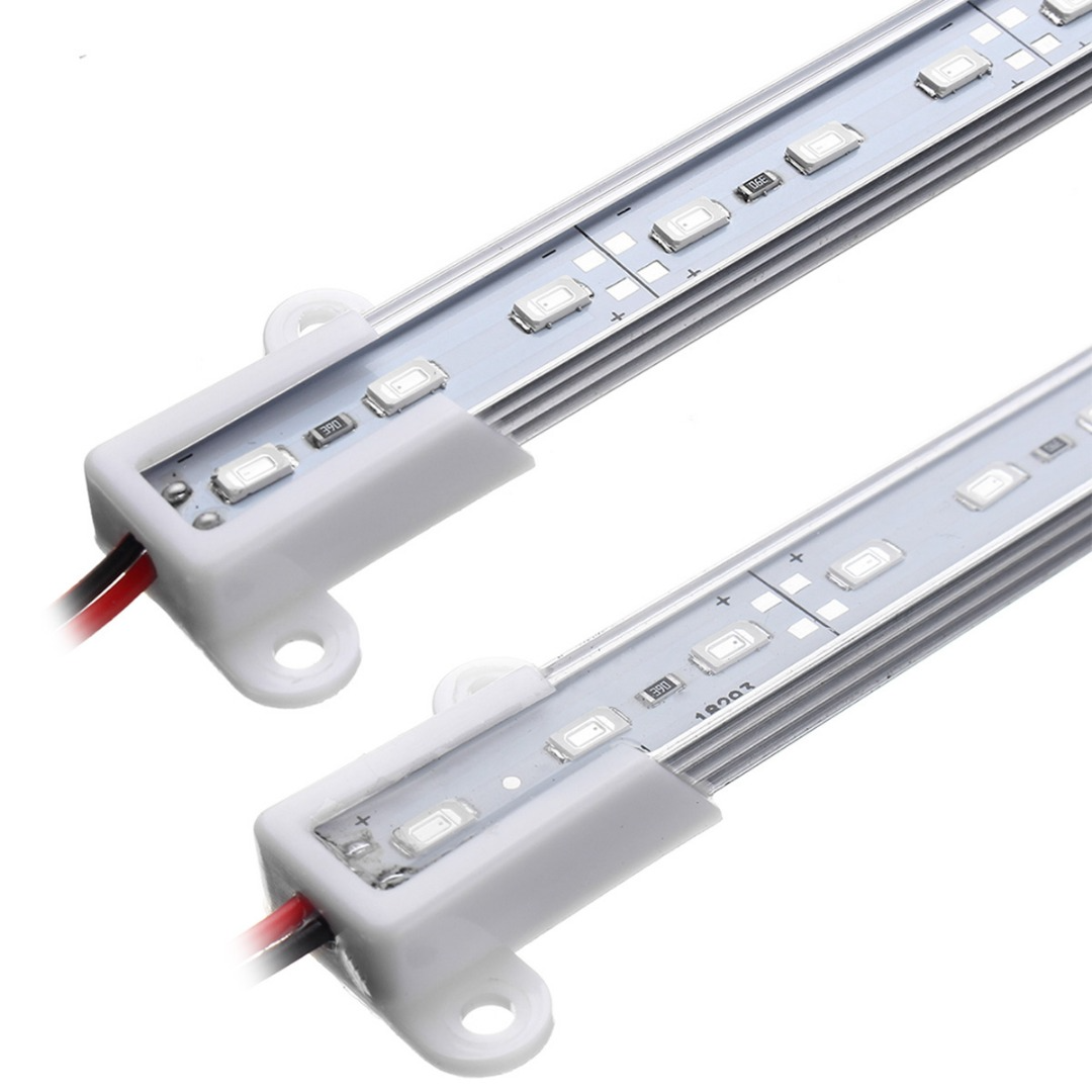 LED strip 50cm - Aluminium profiel - 12V - IP65 - Rood