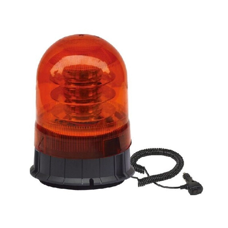 ORANJE magneet zwaailicht - 12V/24V - 18 LED SMD - E-keurmerk - R65 / R10 - Kegel
