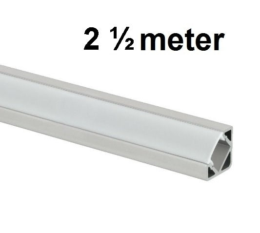 LED Profiel 2,5 meter - 45 graden