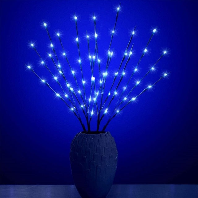 Kerst wilgentakken set - 20 LED's - Blauw