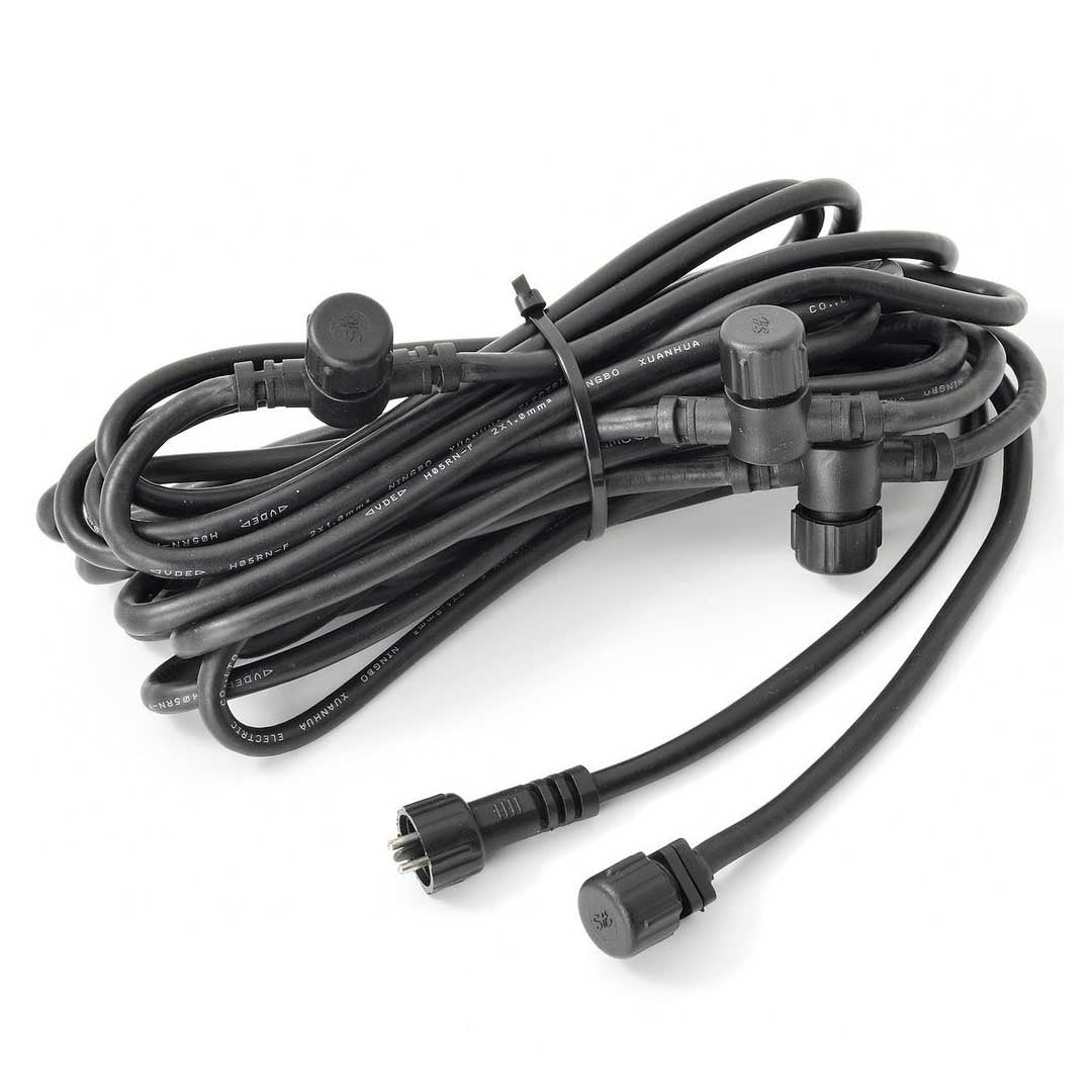 5x LED wand spot - 2 Watt - 12V - Grijs - complete set