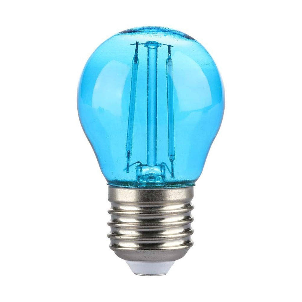 E27 filament lamp - Prikkabel LED lamp - 2W - Blauw