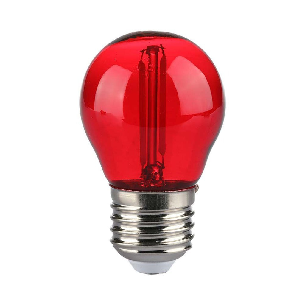 E27 filament lamp - Prikkabel LED lamp - 2W - Rood