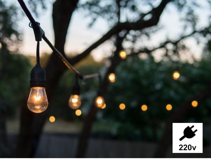 Led prikkabel - 5 lampen - 5 meter - Koppelbaar - Waterdicht - 220 Volt - Hanglampen
