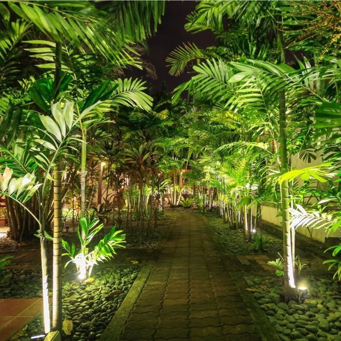 220 Volt - Tuinlamp - Warm wit - 12 Watt - Witte behuizing - Grond spot