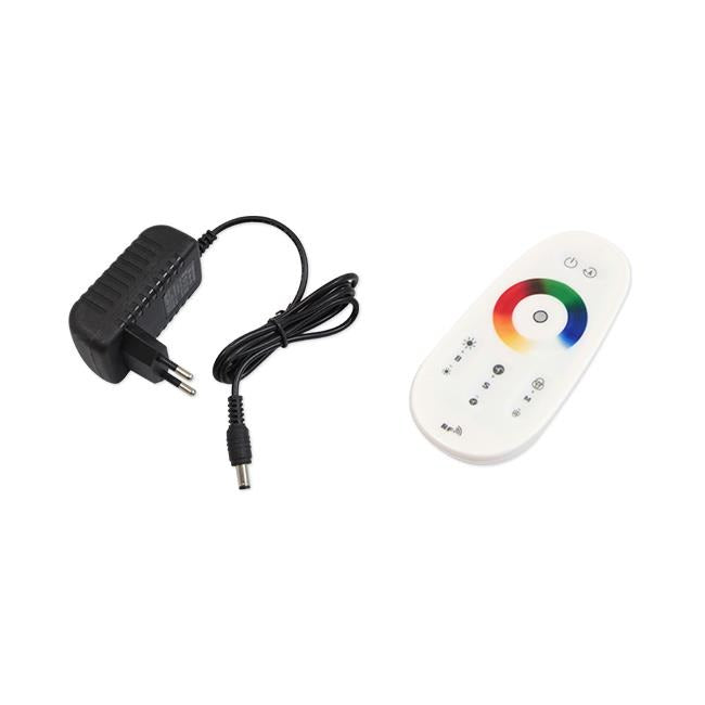 Ambient hoeklamp - RGBW digitaal - Dimbaar - 140cm - Zwart