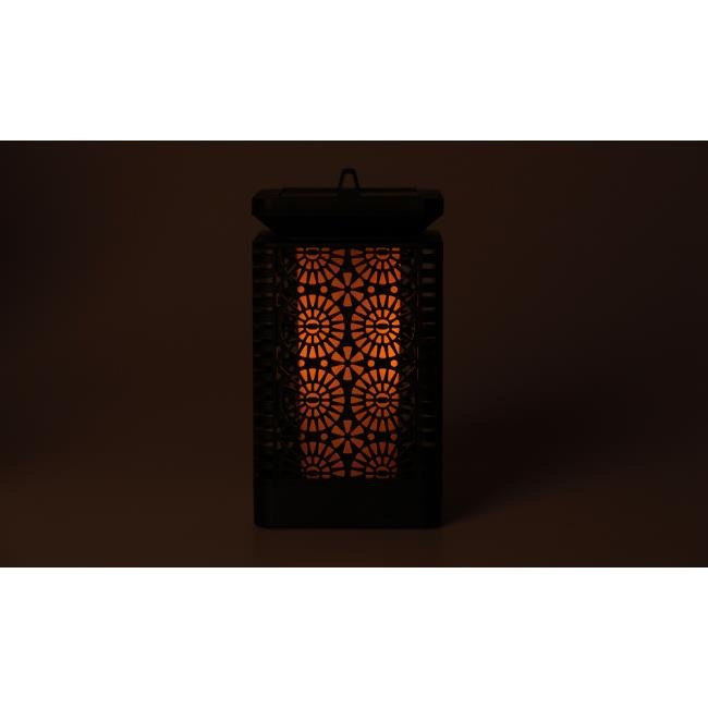 Solar LED lantaarn - Flame effect - Met schemersensor