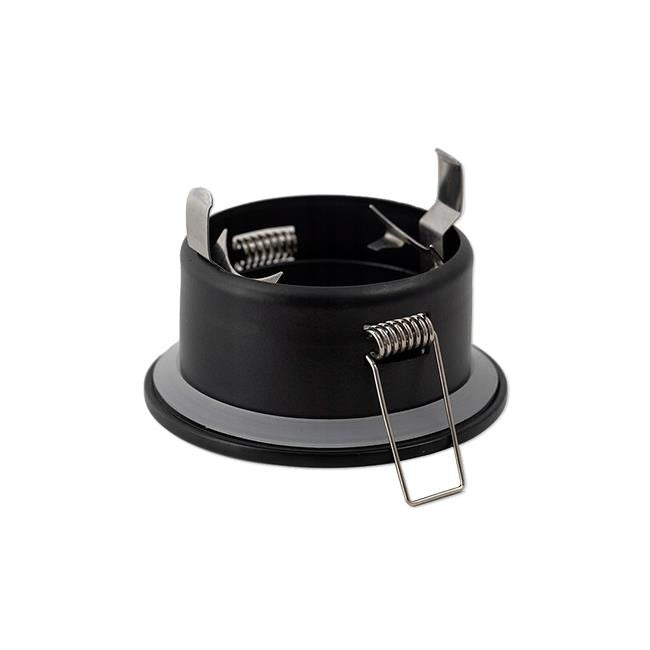 Inbouw spot GU10 - IP44 - Aluminium - Rond armatuur - Met diffuser