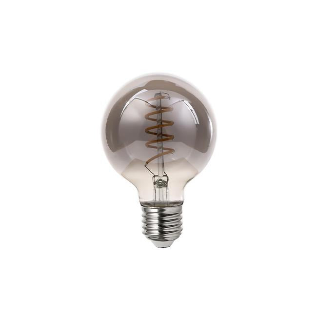 E27 filament lamp - Dimbaar + Smokey - Extra warm wit - 250 Lumen - 4W - G80